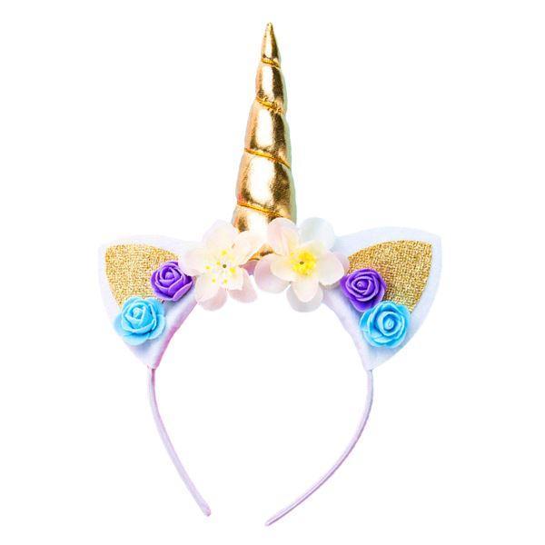 Gold Unicorn Horn Headband